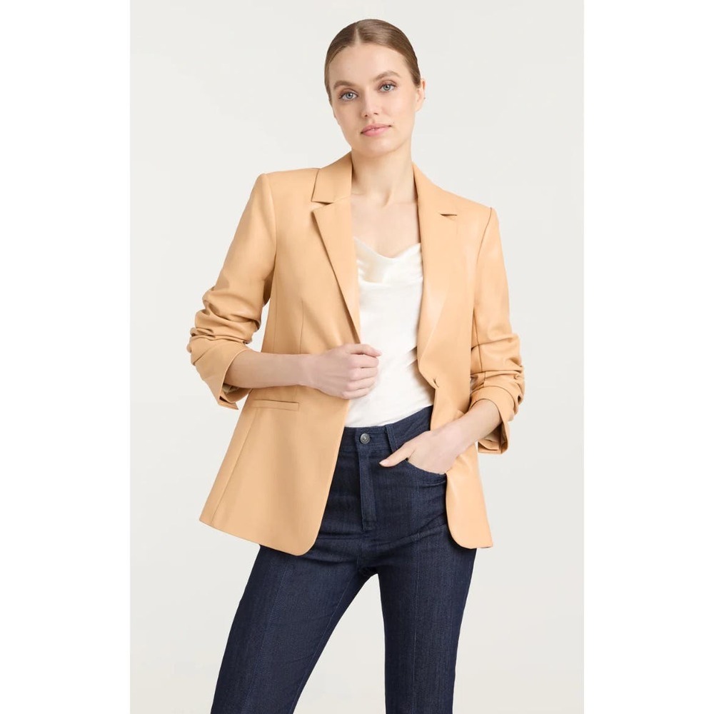 Cinq a Sept Kylie Vegan Leather Blazer
